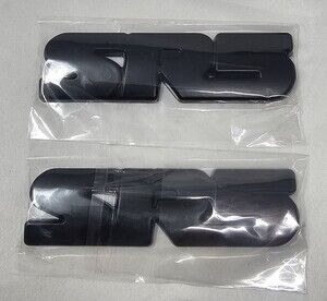 2PCS Set Overlay Matte Black Out 4Runner SR5 Emblem Badge